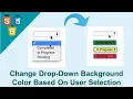 Change Dropdown Background Color Based On The User Choice In JavaScript