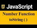 toString Method in JavaScript Hindi