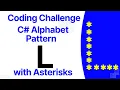 C star pattern Asterisks pattern Alphabet Pattern Print L