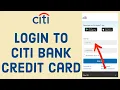 Citi Card Login How to Sign in to Your CitiBank Credit Card Online 2026