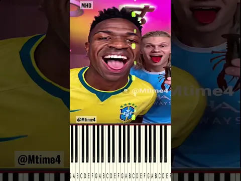 Haaland’s Prank Scared Vinícius for Real 😂🦞 - Piano #parody #football #haaland