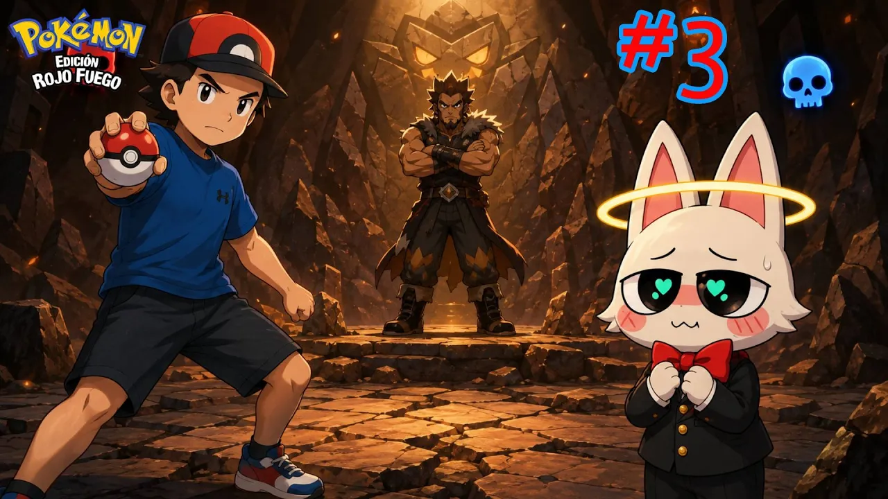batalla epica 1°er medalla pokemon rojo dualocke #3