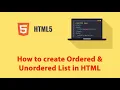 Mastering HTML Lists Unordered Ordered Description Nested and Horizontal Lists Tutorial