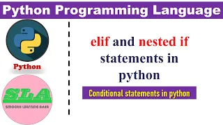 elif and nested if statements in python python programming language python tutorials for beginners