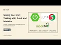 Spring Boot Unit Testing with JUnit Mockito and MockMvc - Part 2