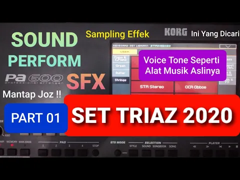 Mantap Sound Perform Set TRIAS 2020 Korg PA600 Voice Tone dan SFX review