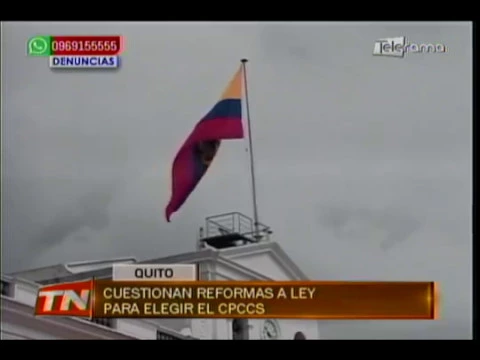 Cuestionan reformas a ley para elegir el CPCCS