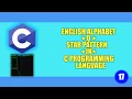 ENGLISH ALPHABET Q STAR PATTERN in C Programming Language