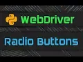 Advanced Webdriver - Radio Buttons