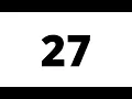 27 Second Countdown Timer White Screen With Sound Effect
