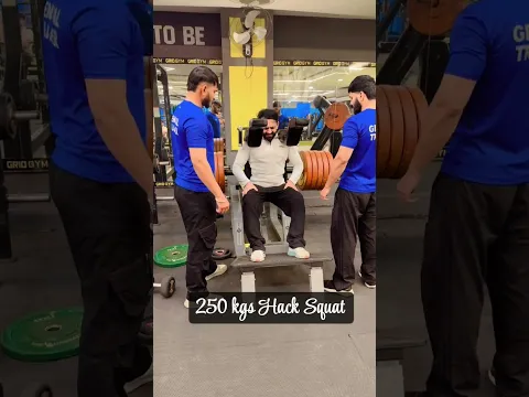 Hack Squat 250kgs #shortvideos #motivation #ekmotahathighumechala #fitnessenthusiast #fitnessfreak