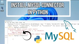 How to install MyQL connector in Windows MySQL Connector in Python Interface Python with MySQL