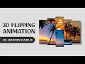 Hover Animation CSS 3D Flip Hover Animation CSS Animation Examples HTML CSS
