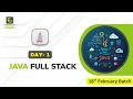 Java Full Stack Day 1 18th February Batch FirstBit Solutions
