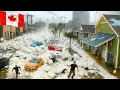 Download Lagu CHAOS in Canada! Gigantische hagelstorm verwoest steden, overstromingen slepen huizen weg in Mani...