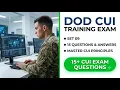 DoD CUI Training Exam Set 09 15 Practice Questions Answers