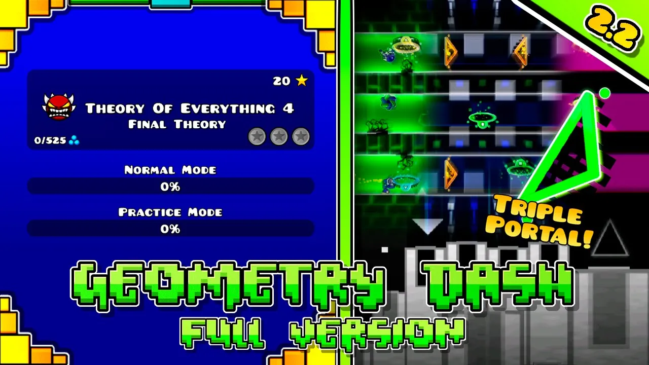 Theory Of Everything 4 (Final Theory) | Geometry Dash Full Version | ToE 2.2 By CrAliz & VieGier GD