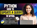 Updating a Query in MySQL Python MySQL Tutorial - Python Full Course For Beginner