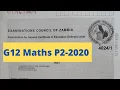 G12 ECZ 2020 Maths P2 Past paper solved fully