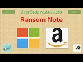 Ransom Note Day May LeetCoding Challenge