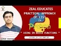 Use of In-Build functions in List Python Tutorial in hindi for beginners Zeal Educates