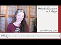 Melodic Dictation Practice in A Major