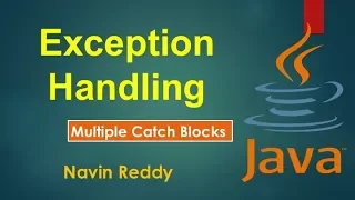 2 Exception Handling Multiple Catch blocks