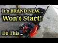Brand New Lawnmower Won t Start - Self Propelled Craftsman M205 Pull Start