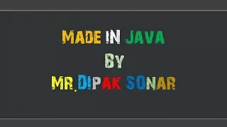 Printing MAP of INDIA Using Obfuscated Code in Java By Mr DIpak SOnar