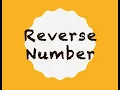 Reverse a Number In Java