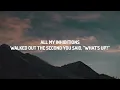 STELLA LEFTY - Boston (Lyrics)