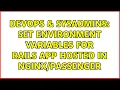 DevOps SysAdmins Set environment variables for rails app hosted in