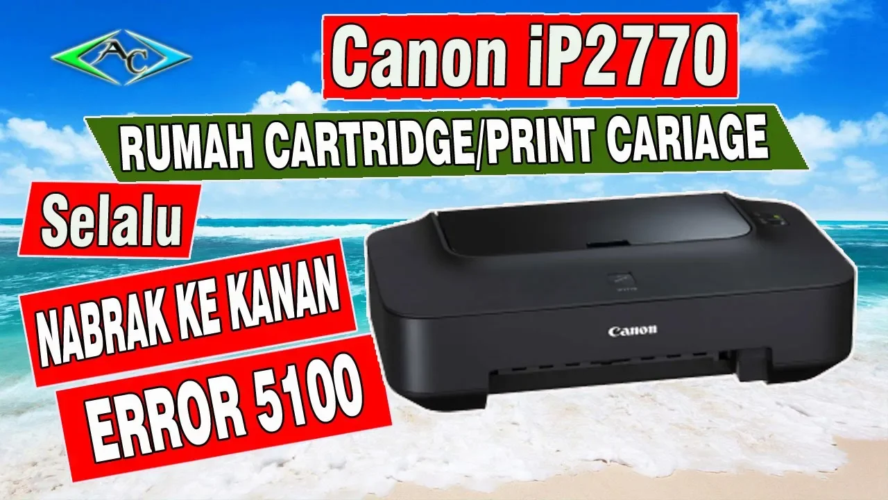 Cara Memperbaiki Printer Canon IP2770 Error 6000/ Berkedip Bergantian 3 Kali. 