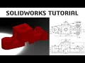 Solidworks Tutorial 3D Model Basic Beginers cadcam tutorial