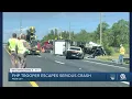 Box truck smashes into FHP trooper s vehicle on Florida s Turnpike