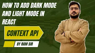 Dark Mode Light Mode Toggle Button in React Context API Tutorial