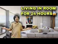 Download Lagu LIVING IN ROOM FOR 24 HOURS😱CHALLENGE😍WITH FAMILY SARA DIN ROOM CH REHA😳