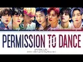 Download Lagu BTS - Permission to Dance Lyrics (Color Coded Lyrics)