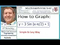 How to Graph the trigonometric function y 3 Sin x- 2 1 easy way