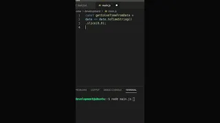 Returns the string of the form HH MM SS from a Date object in JavaScript