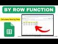 How to Use BYROW Function in Google Sheets with Real Life Example Google Sheets Tutorial