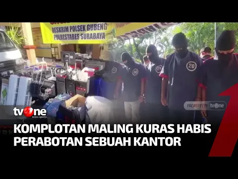 Komplotan Maling Pembobol Gedung Perkantoran dan Rumah Kosong di Surabaya Diringkus