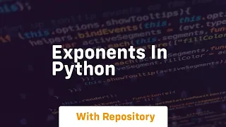exponents in python