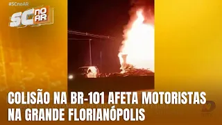 Acidente na BR-101 gera transtornos para motoristas na madrugada