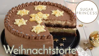 Winterliche Spekulatius Torte🎄 / No Bake Rezept mit Zimtcreme und Kirschen😍😋. 