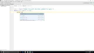 Python Practice Dice Roll Program with Random Integers