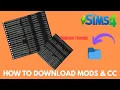 How to Download Install Mods CC in The Sims 4 Beginner Friendly Tutorial