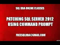 Patching Sql Server 2012 Using Command Prompt