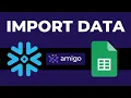 Snowflake to Google Sheets Use Amigo Data
