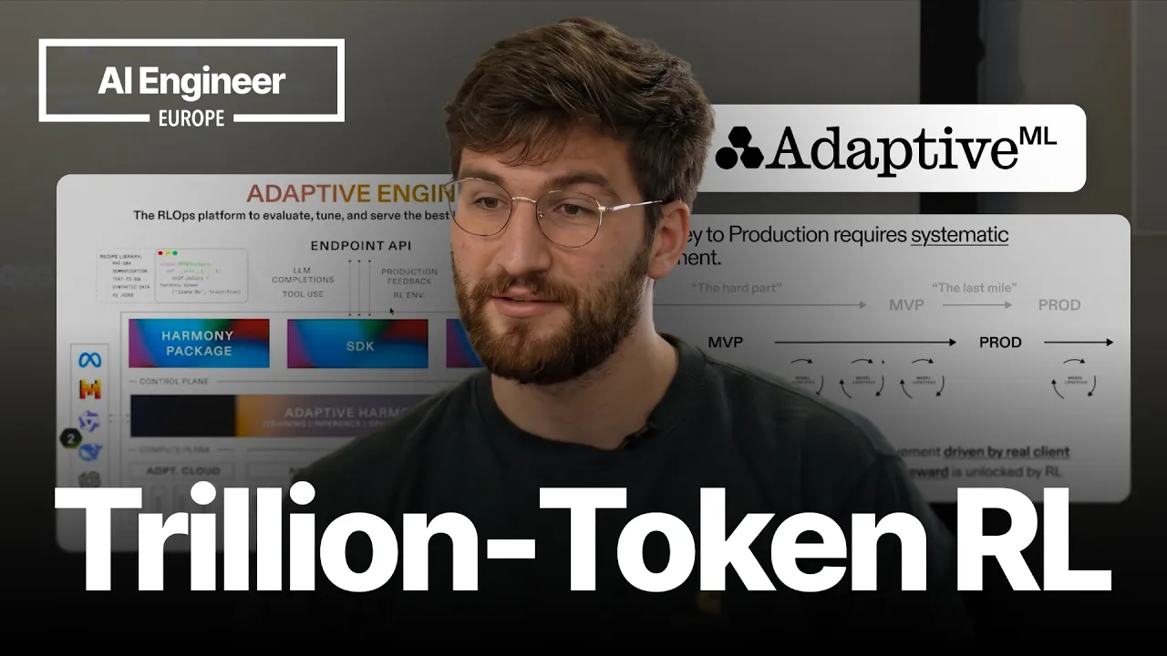 Lessons from Trillion Token Deployments at Fortune 500s — Alessandro Cappelli, Adaptive ML: video thumbnail